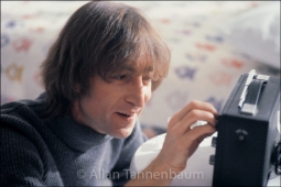John Lennon Tuning Radio Smile - Archival Fine Art Print Signed by the Photographer
