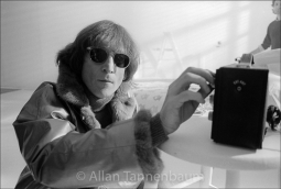 John Lennon Tuning Radio - Archival Fine Art Print Signed by the Photographer