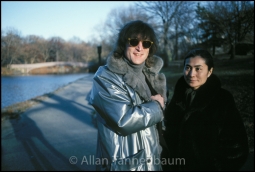 John & Yoko Filming in Central Park -Archival Fine Art Print Signed by the Photographer